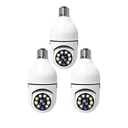 Wi-Fi CCTV Camera E27 MODEL1080p Wireless PTZ Bulb Shape V380 Pro