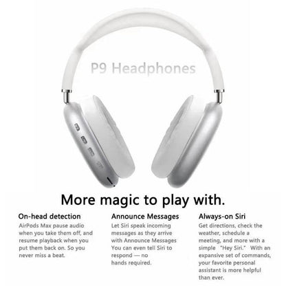 TECHNEST P9 HF Wireless Bluetooth Headset Pure Stereo Sound(Multi) sdf9 Bluetooth Gaming Headset (Black, True Wireless)