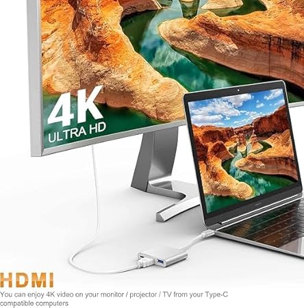 Typ c to HDMI 3 in 1 adapter