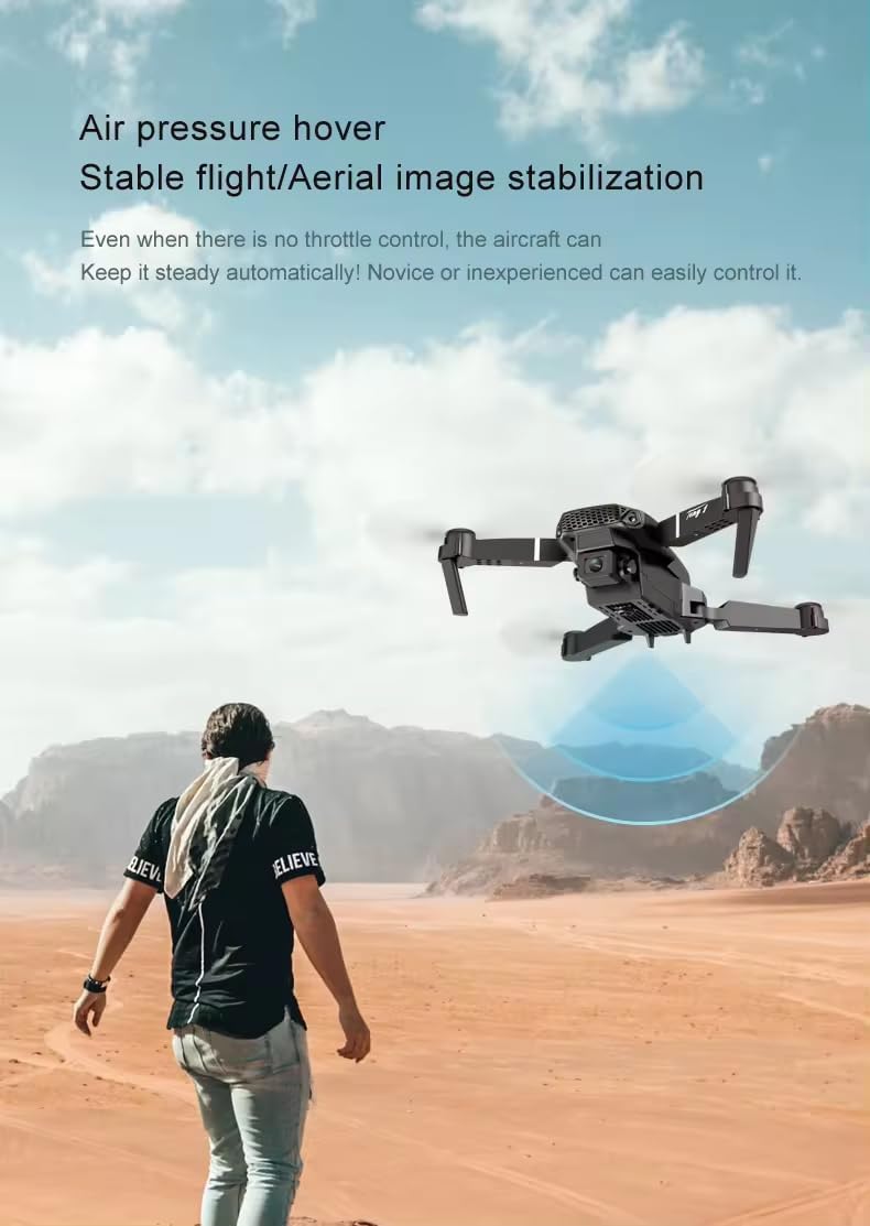 E88 Pro Drone E88 Max Dual Camera Dron Comercial Avec Telecommande De Visionnage Kids Plane Drone With 12Mp Camera