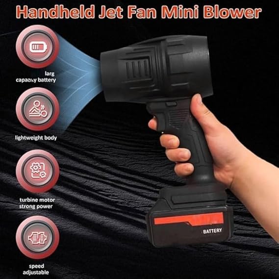 Violent Fan 48V Cordless Air Blower, Portable Turbo Jet Cleanling