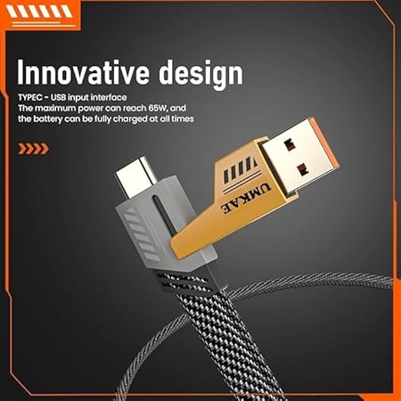 AlakhDM 4-In-1 Multifunctional 65W Fast Charging Cable With Metal Zinc Alloy Head,