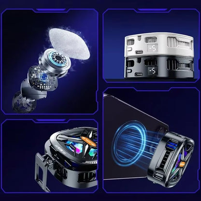 Mobile Gaming Cooling Radiator Fan (Black, FS05 Model) Brand: MOOZMOB