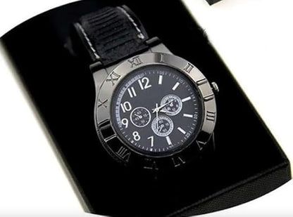 2 in 1 Electronic Cigarette Lighter Watch with USB Rechageable Sporty Wristwatch Stylish Cigarette Lighter Watch, Multifunctional
