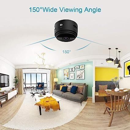 Panoramic 3MP Full HD 1080P Mini Camera for Security Surveillance Camera with Loop Recording