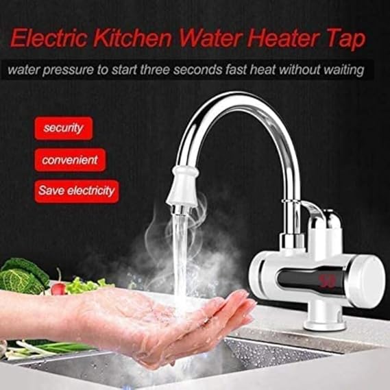 TEKCOOL Instant Electric Water Heater Faucet – Tankless Hot Water Heater for Kitchen & Bathroom