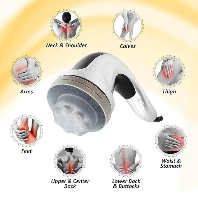 Hesley Electric Full Body Massager for Pain Relief of Back, Leg and Foot (black grey)