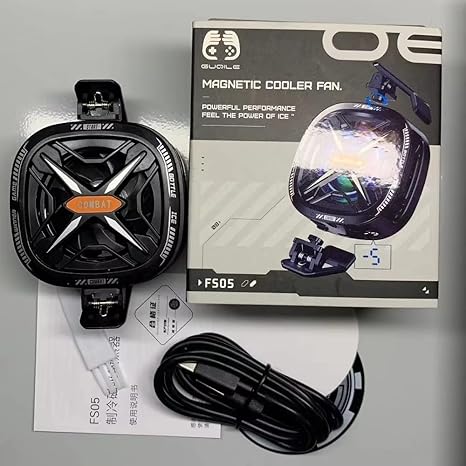 Mobile Gaming Cooling Radiator Fan (Black, FS05 Model) Brand: MOOZMOB