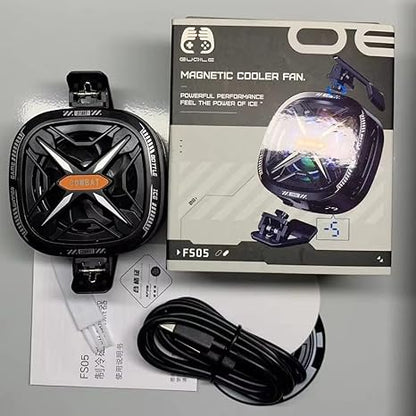 Mobile Gaming Cooling Radiator Fan (Black, FS05 Model) Brand: MOOZMOB