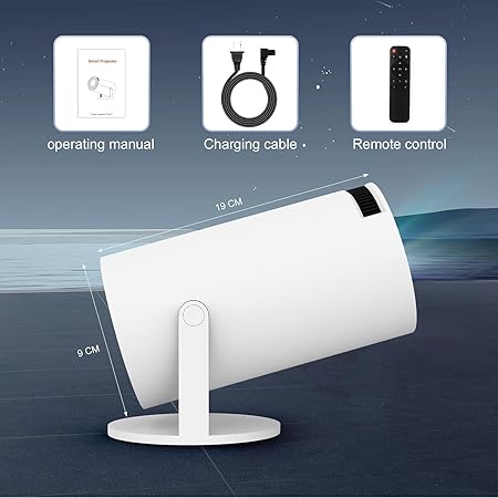 Portable Mini Projector, 4K 1080P Full HD Projector