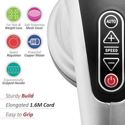 Hesley Electric Full Body Massager for Pain Relief of Back, Leg and Foot (black grey)