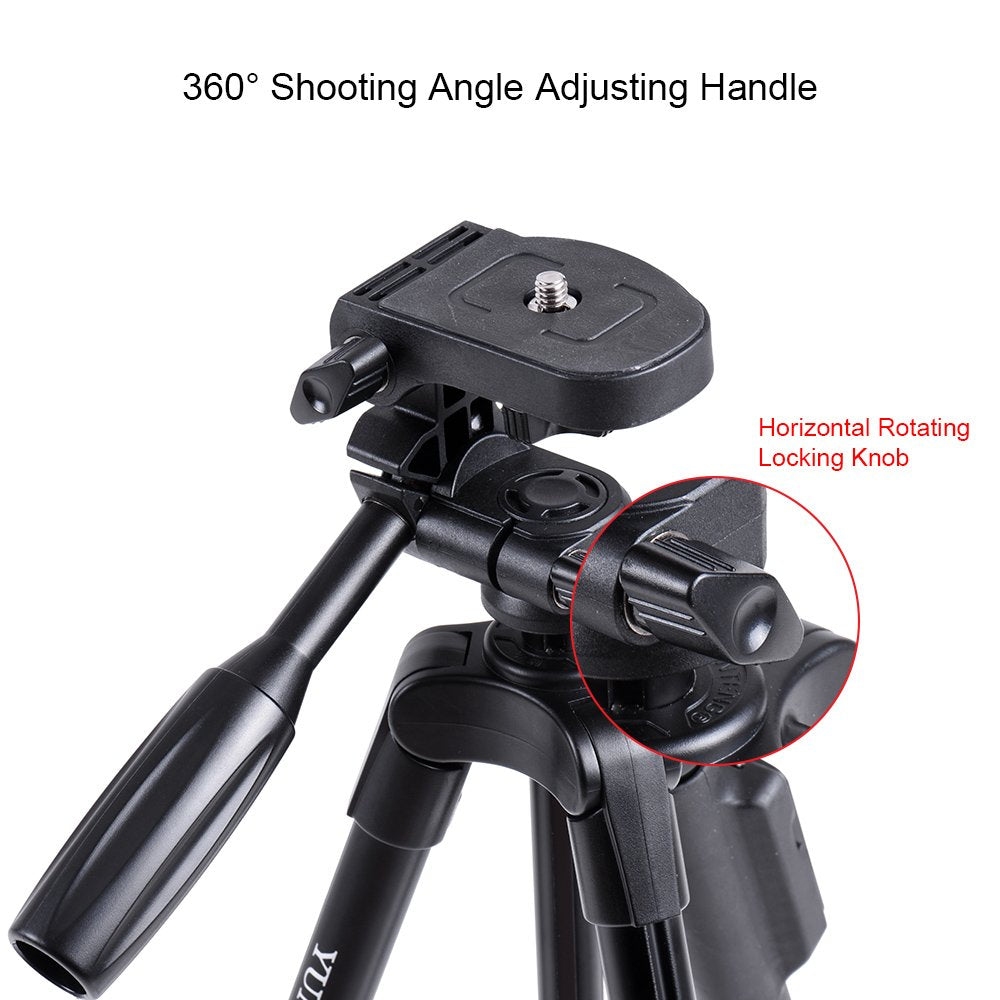 Unifree YT-3388 Professional Lightweight Aluminum Portable Tripod Stand 3 Way Head For Digital Camera Camcorder