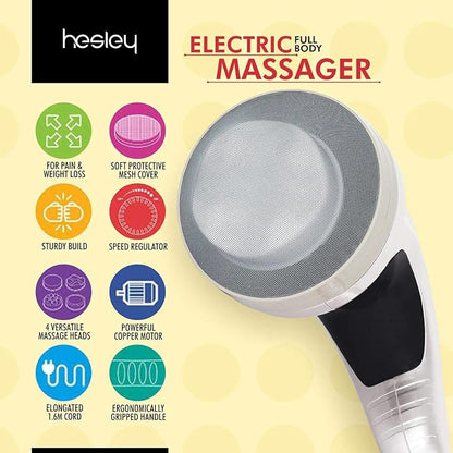 Hesley Electric Full Body Massager for Pain Relief of Back, Leg and Foot (black grey)