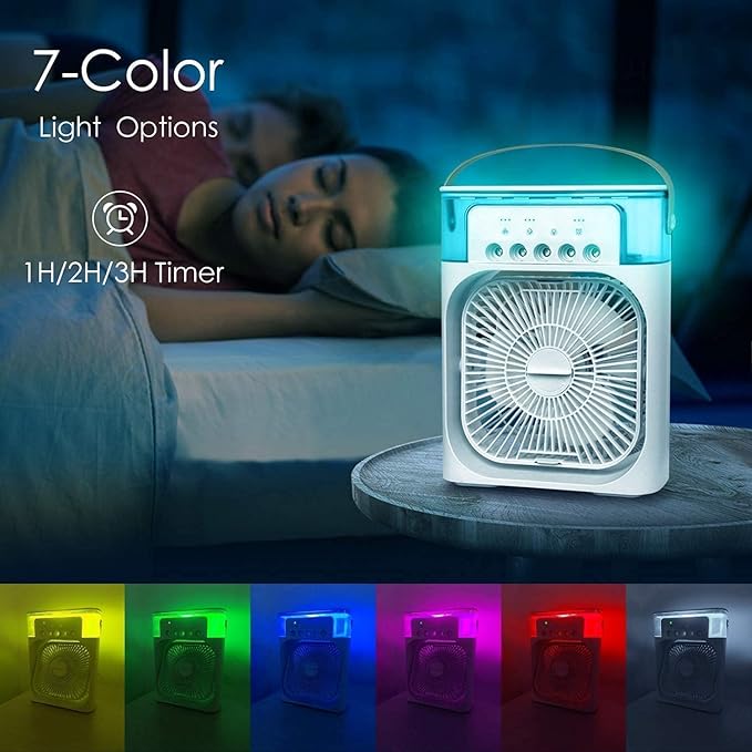 Portable Air Cooler Fan with Water Tank & USB Power
