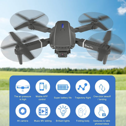 E88 Pro Drone E88 Max Dual Camera Dron Comercial Avec Telecommande De Visionnage Kids Plane Drone With 12Mp Camera