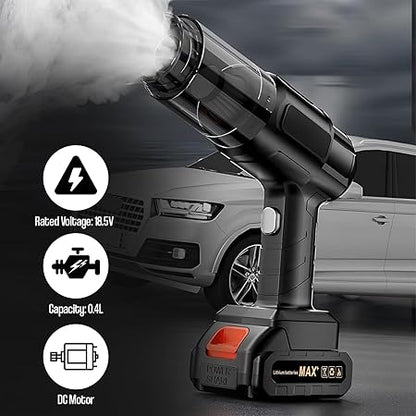 Pivalo 3-in-1 Car Vacuum Cleaner USB Rechargeable Wireless Handheld Mini for Travelling Camping Reusable Portable with Charging Cable & 3 Attachments