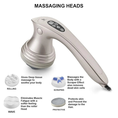 Hesley Electric Full Body Shiatsu Massager LY-652A for Pain Relief of Back, Leg and Foot