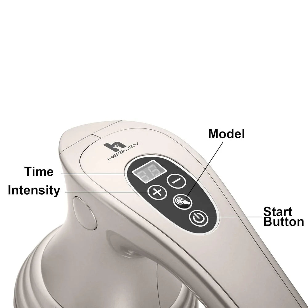 Hesley Electric Full Body Shiatsu Massager LY-652A for Pain Relief of Back, Leg and Foot