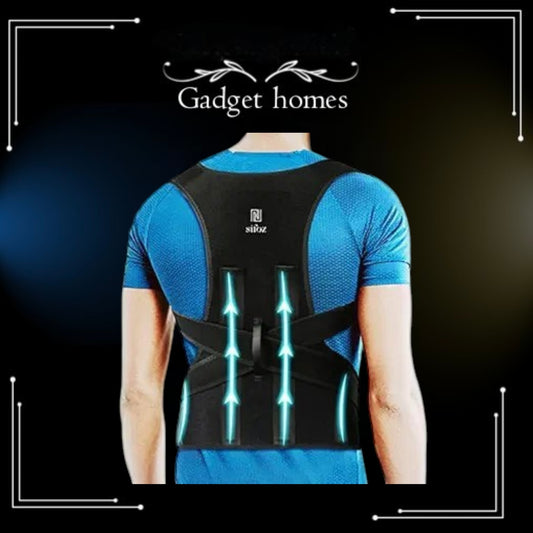 Sifoz Free Size Posture Corrector For Men And Women Back Support Belt Back Pain Back Straight And Shoulder Support Belt (Universal Size) (Metallic Belt) (Posture Corrector Belt)