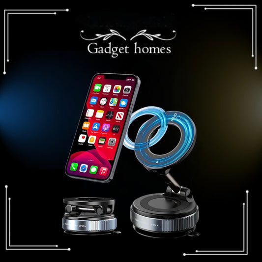Gadget Hero's Vacuum Suction Magnetic Bracket K007, 2025 New 360° Rotatable 180° Foldable Magnetic Phone Holder