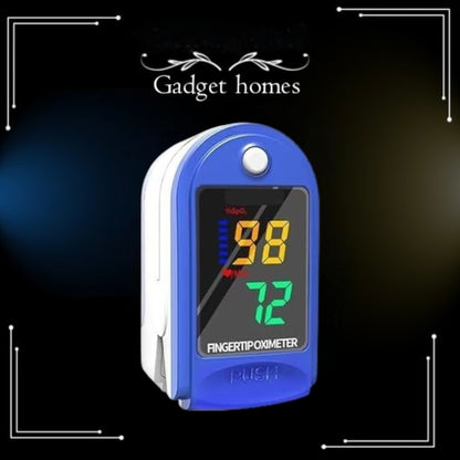 Digital Fingertip Pulse Oximeter, LED Display with SpO2 and Pulse Rate Monitor, Blue and White A5