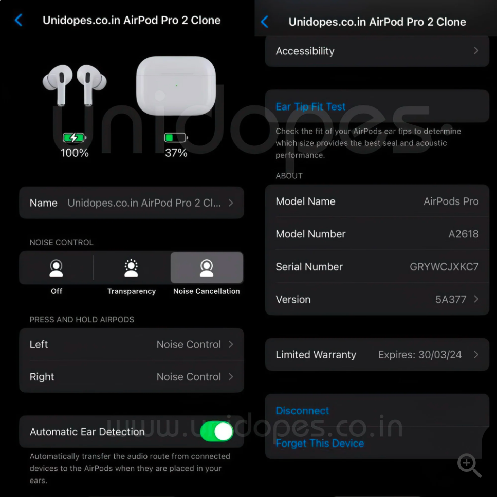 Airpods Pro 2 ANC First Copy with Free Silicon Case