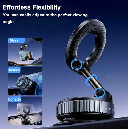 Gadget Hero's Vacuum Suction Magnetic Bracket K007, 2025 New 360° Rotatable 180° Foldable Magnetic Phone Holder