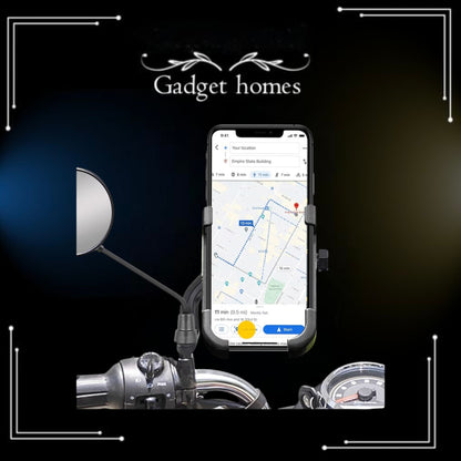 B40 Bike Mobile Holder or Phone Holder, Mobile Mount for
Bike - 360° Rotation, One-Click Lock, Anti-Shake Grip-
Aluminium Body,