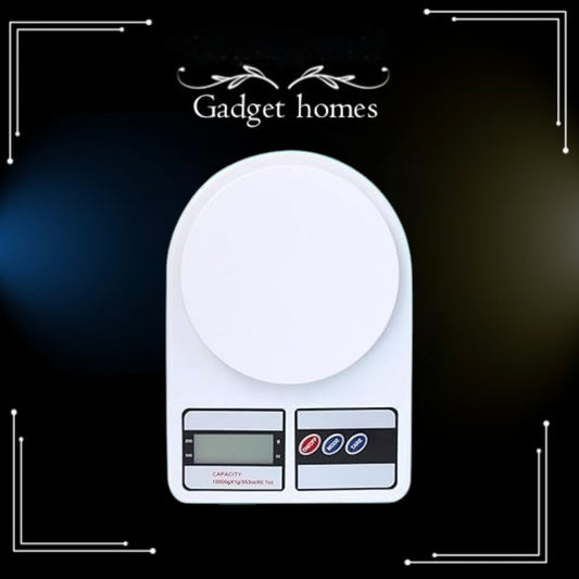 Seema Digital Kitchen Weighing Scale with LCD Display for Cooking & Baking (Pack of 1) Weighing Scale (White)